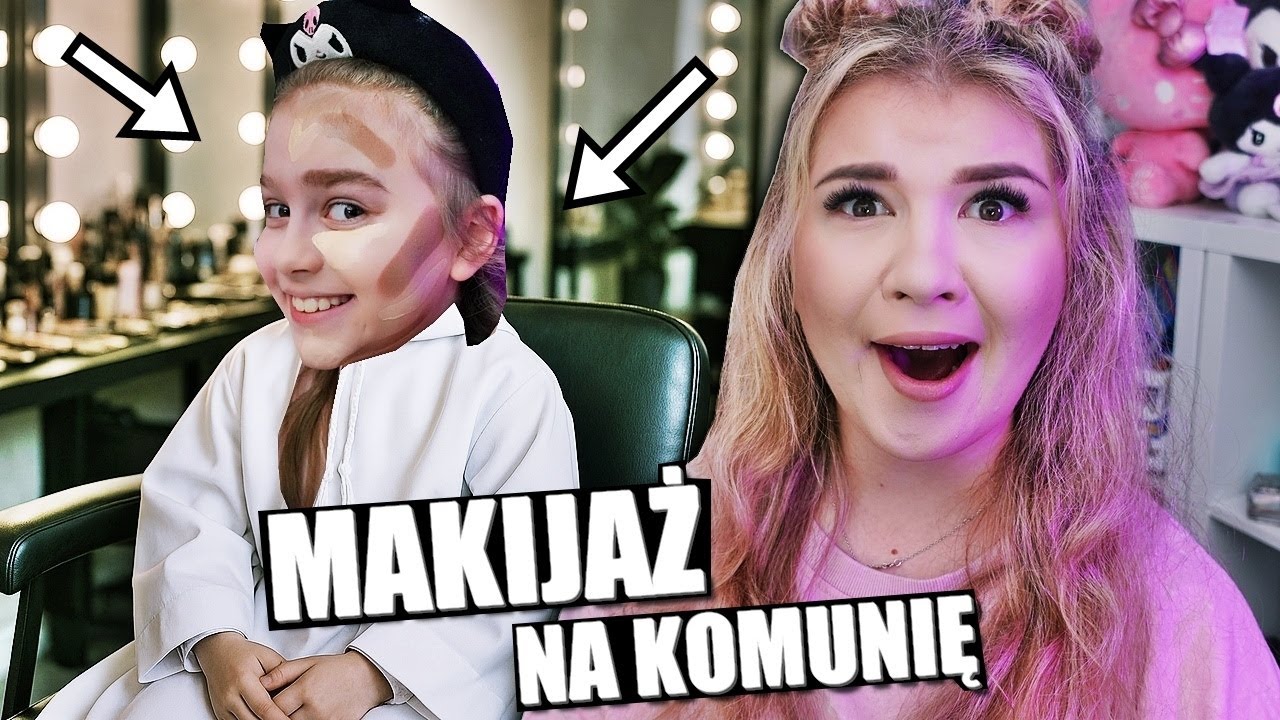 PRÓBNY MAKIJAŻ NA KOMUNIĘ DLA OLIWKI 😨 CHORY POMYSŁ TATY!