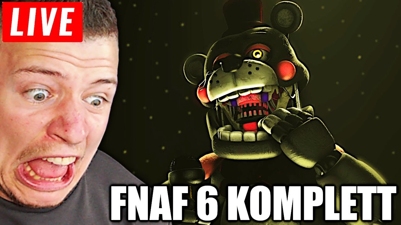 🔴 [LIVE] DAS GROßE FNAF EVENT - TAG 6/15 | FNAF 6 KOMPLETT | !Huel !Gewinn