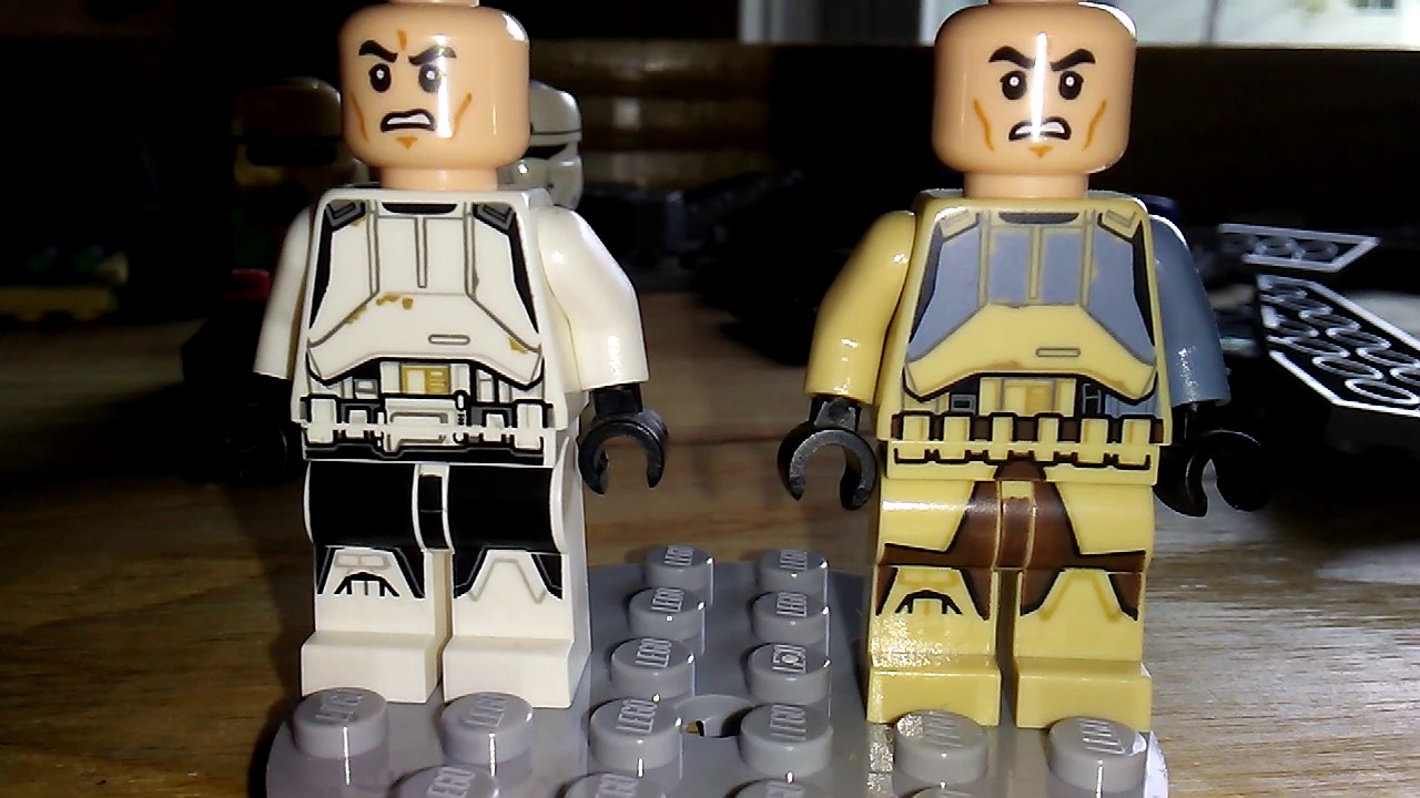 Comparison video on the Lego Imperial shoretrooper and the Lego Imperial hovertank pilot