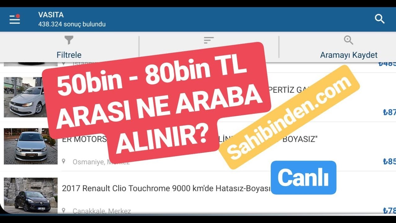 2CR Ankara - Canlı Yayın - 50.000/80.000 TL ARASI İLAN BAKIYORUZ