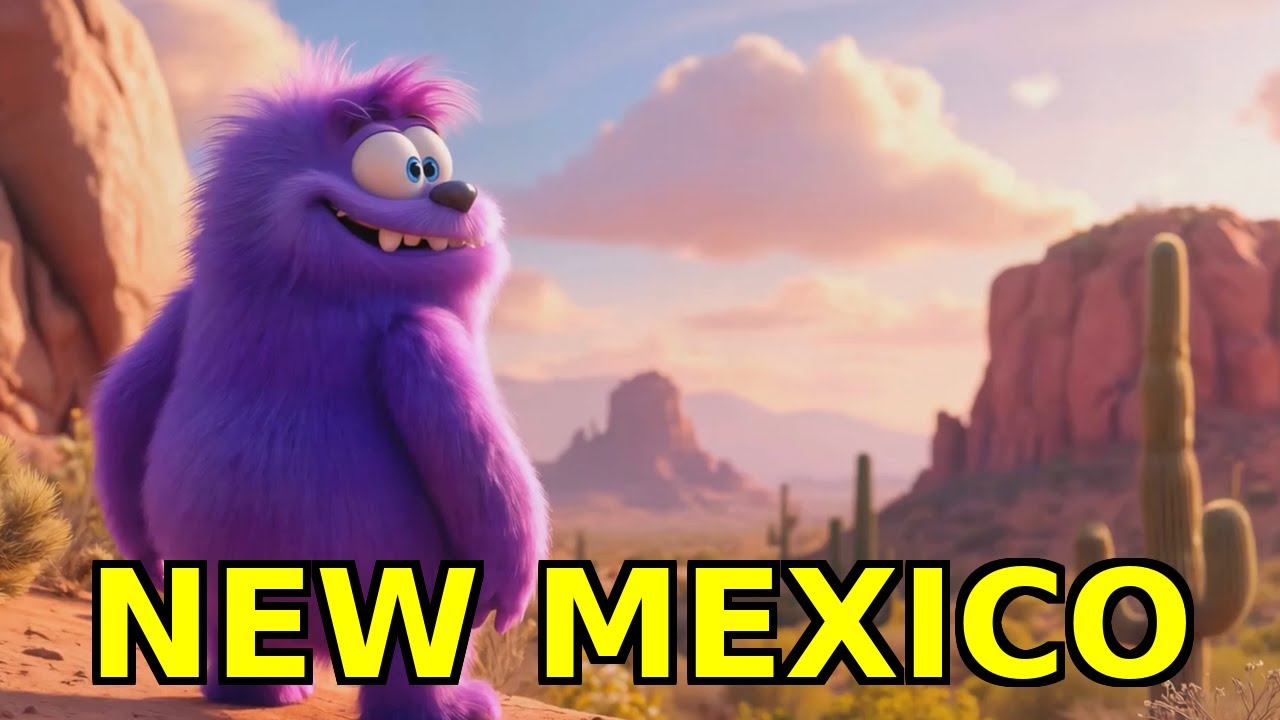 LEARN about NEW MEXICO 🏜️ | US Geography in easy English 🇺🇸 @PollyGlotty  #geography