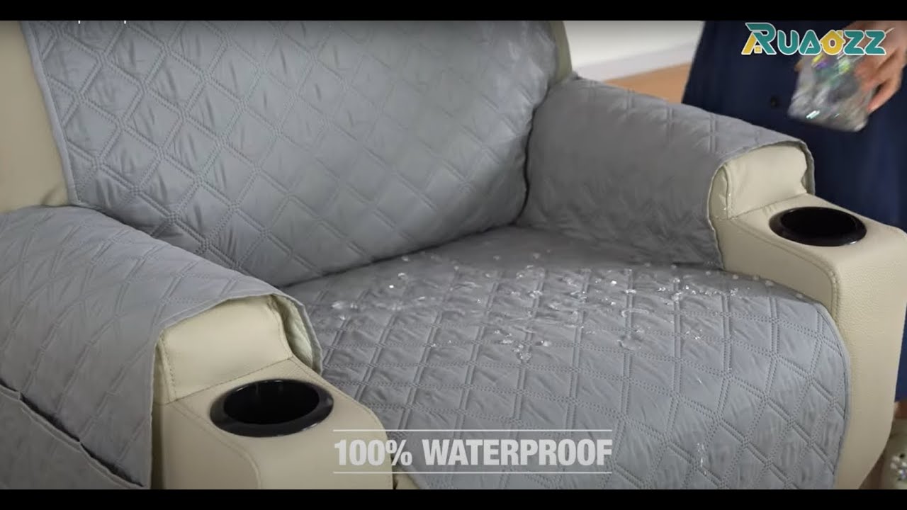 Ruaozz Waterproof Split Recliner Chair Covers Installation
