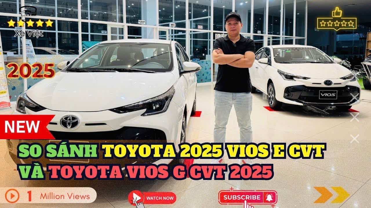 Toyota VIOS 2025 E CVT và Toyota VIOS G CVT 2025 khác nhau như thế nào ? || Toyota Đà Nẵng