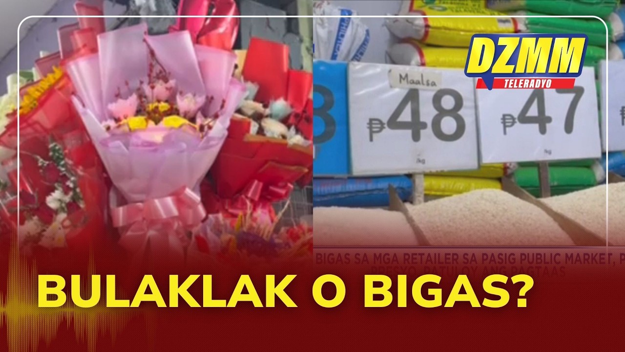 Bulaklak o bigas?: Practicality over flowers for some Pasig Valentine’s shoppers | (13 Feb 2026)