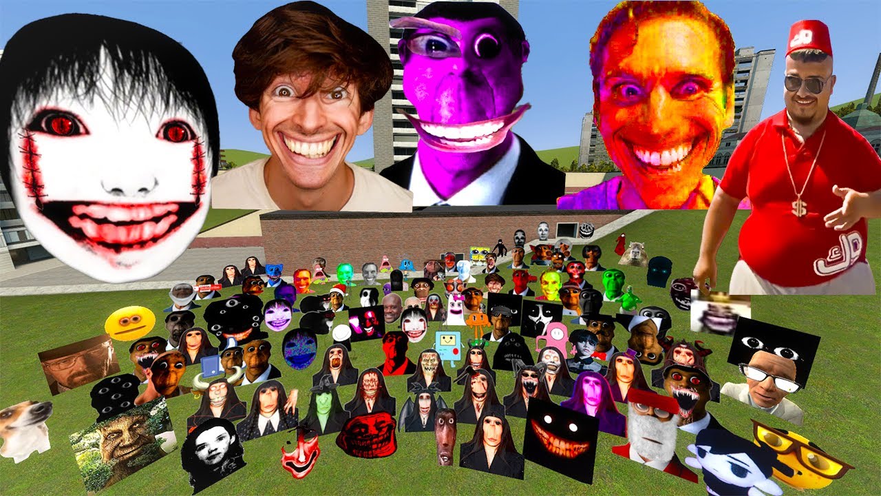 To Much Jerma and Carmen Nextbots OBUNGA BIG BOSS VS Nico's Nextbots  Nextbots  in Garry's Mod!!