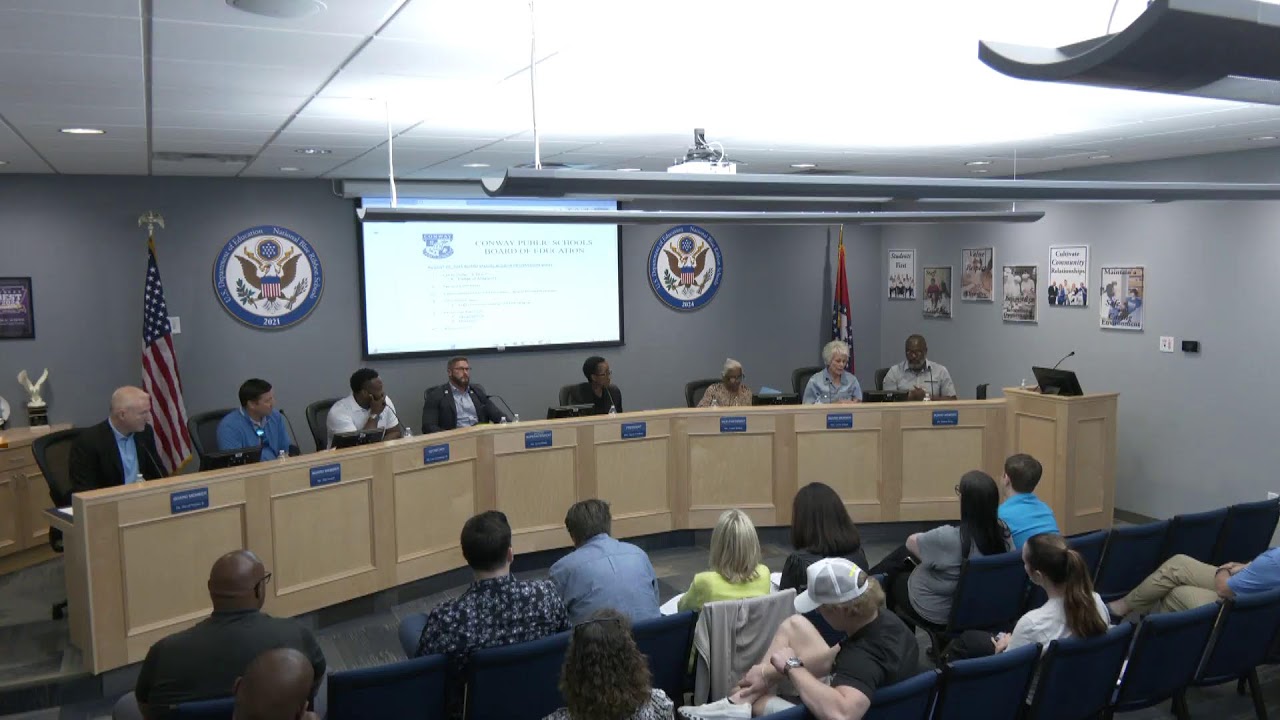 Conway Schools Board of Education Special Meeting Live Stream 2025.08.26