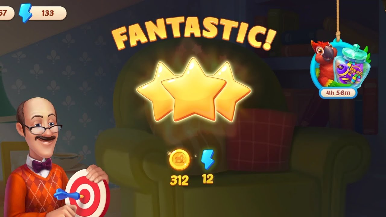 Homescapes wonderful game play video one day complete ✅✅