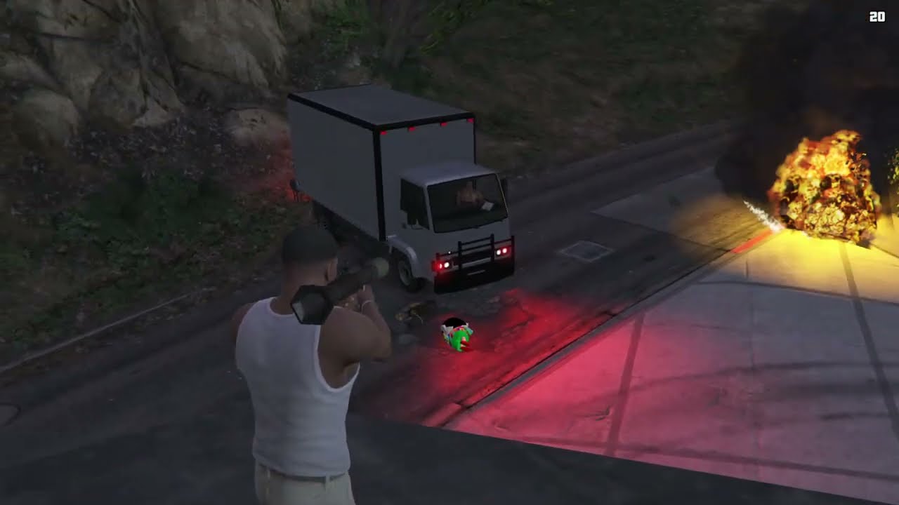GTA5 Franklin Shinchan Buy New Killer Truck