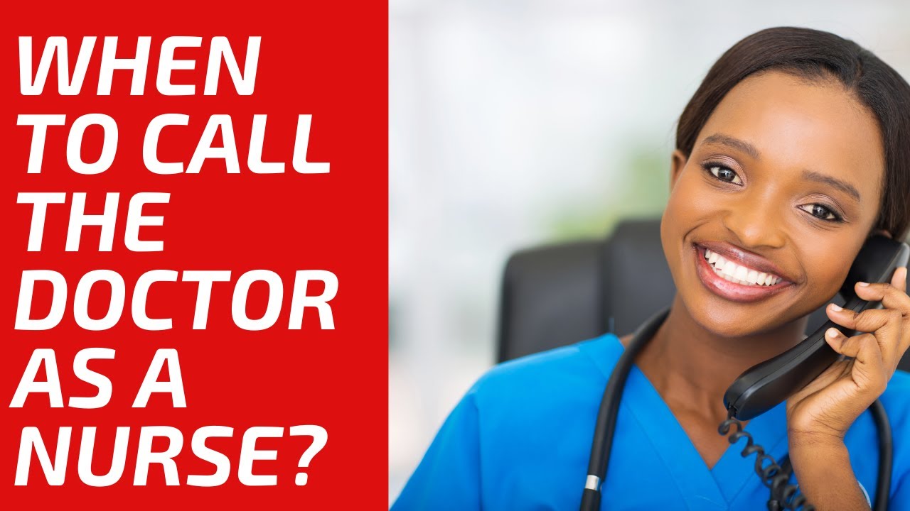 #nurses #nursingstudents When To Call The Doctor As A Nurse
