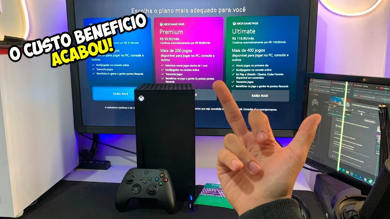 O FIM DO XBOX GAMEPASS 120R$ POR MES É PALHACADA MICROSOFT!