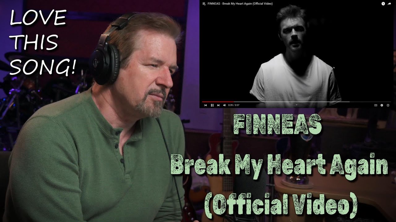 Реакция Renaissance Man на FINNEAS - Break My Heart Again (официальное видео) Обожаю его голос!