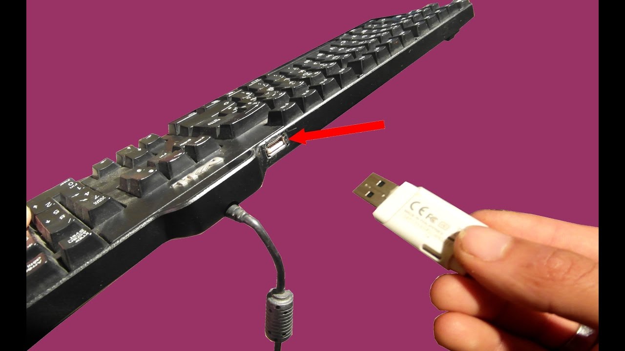 أضف منفذ يو إس بي USB للكيبورد أو لوحة المفاتيح الخاصة بحاسوبك !!