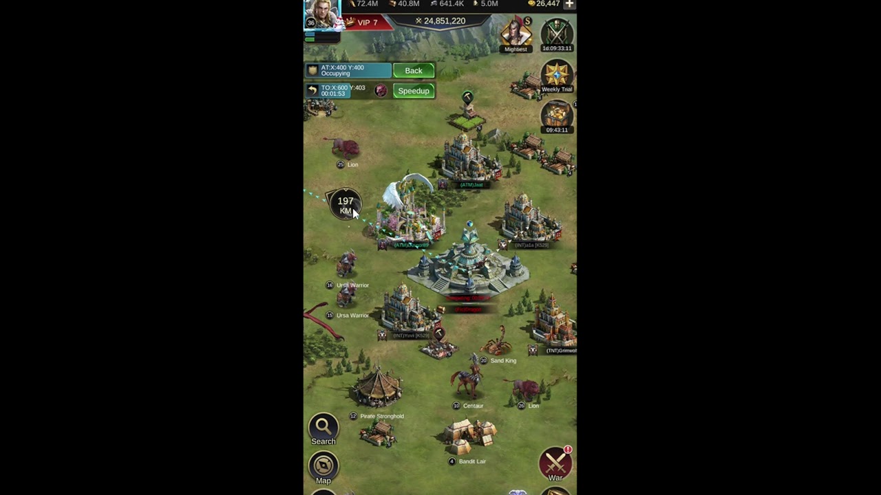 Tower War In Last Land, Kingdom 529 vs 530
