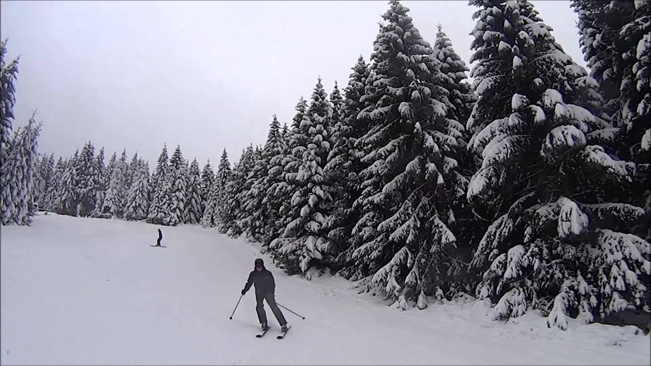 Ski fahren im Ski-Alpinum Schulenberg Februar 2015