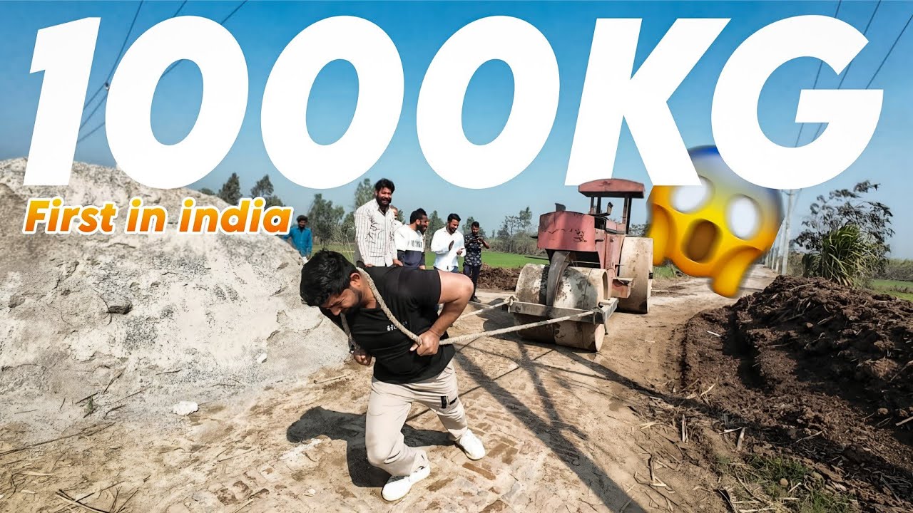 1000 KG Road Roller Khich Diya 😱 | Human Power vs Machine 💪