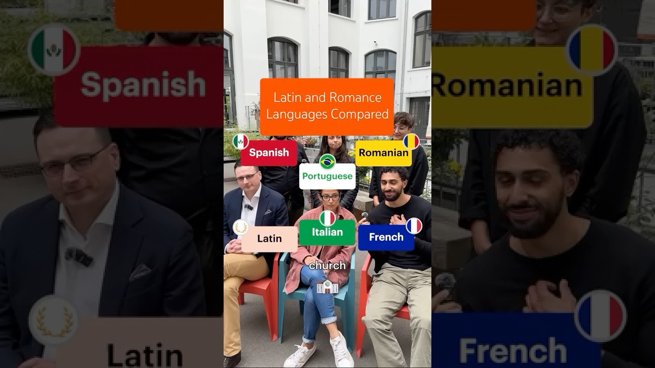 How similar are Latin and these Romance languages? #romanianlanguage #latin #romancelanguages