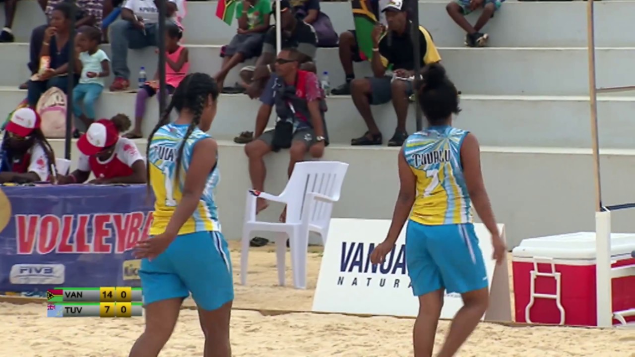 Pacific Mini Games Van2017 Beach Volleyball Women Tuvalu vs Vanuatu