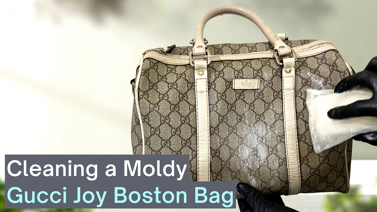 How A Moldy Gucci Bag Is Deep Cleaned And Restored | Gucci Joy Boston Bag