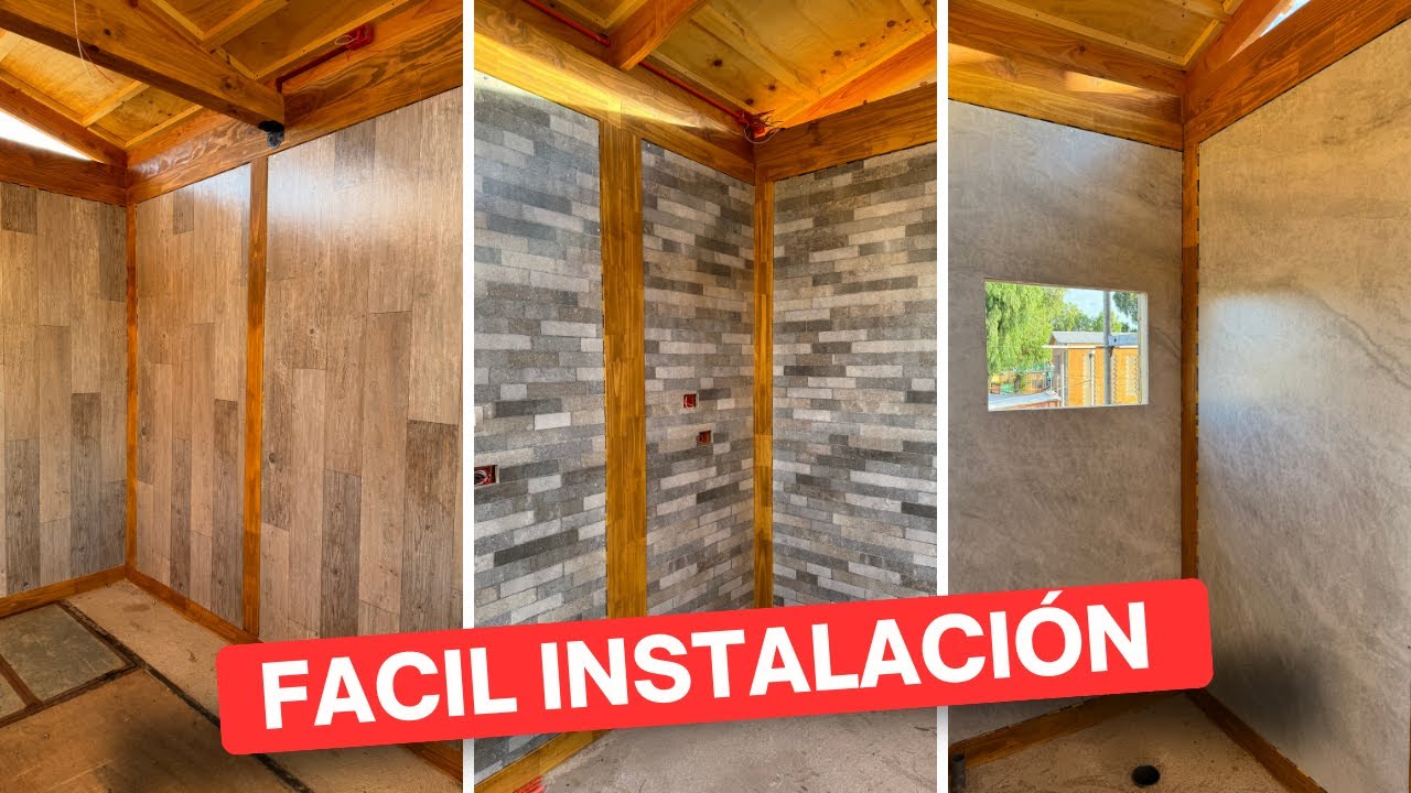 Instalación REVESTIMIENTO interior en CASA de MADERA