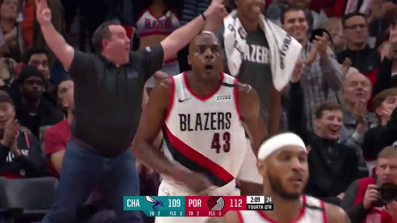 Anthony Tolliver scores 16 points in the fourth quarter vs. Charlotte | January 13, 2020