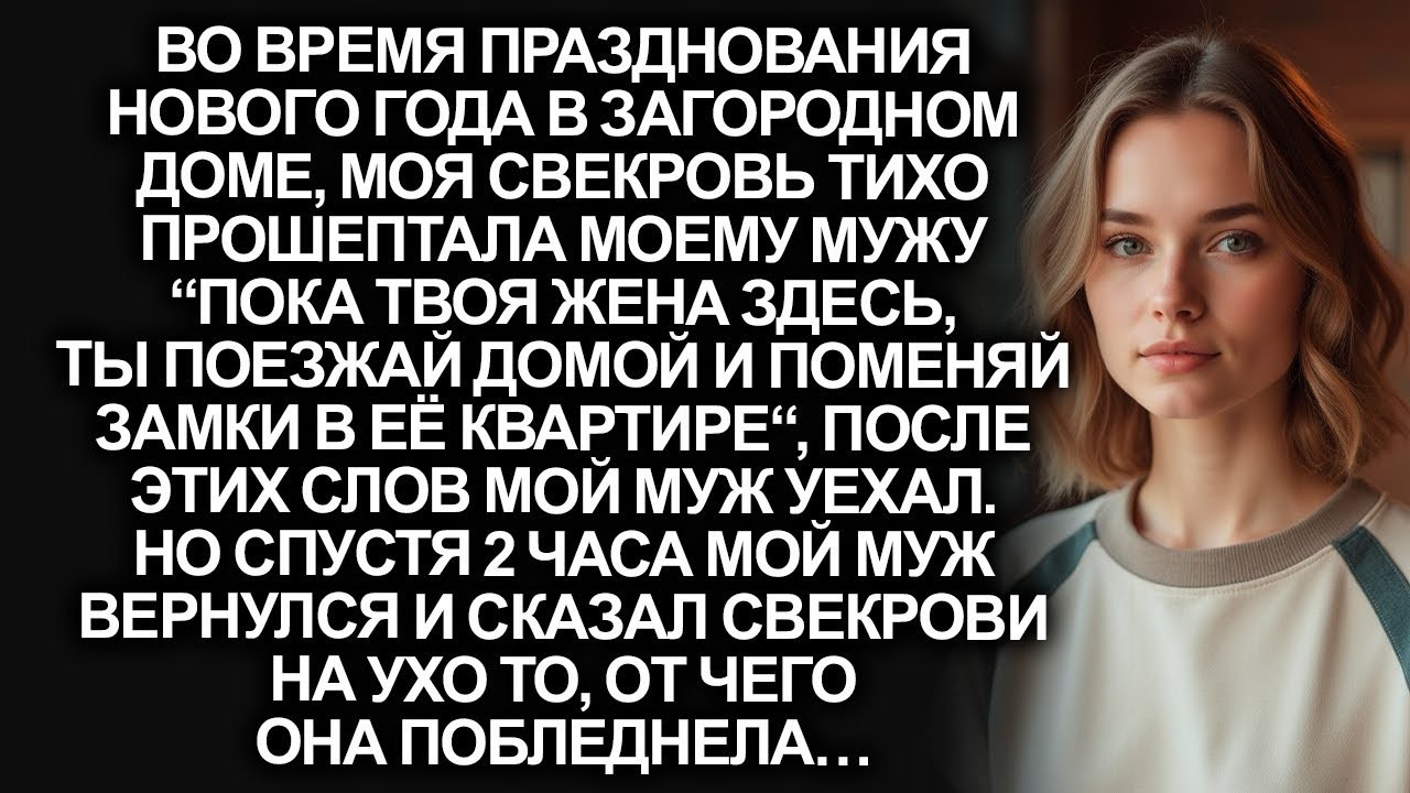 “Пока она тут, ты поезжай домой и смени замки в её квартире”, заявила свекровь моему мужу…