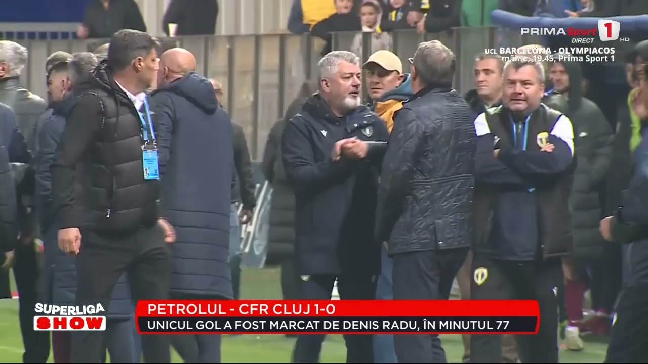 SCENE ULUITOARE: Neagoe şi Mandorlini, la un pas de bătaie după meci