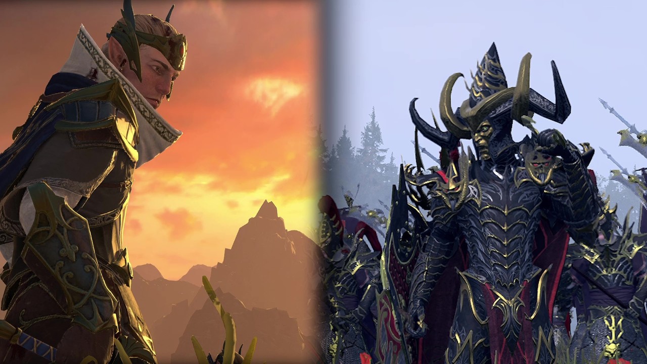Asur VS Druchii Dynamic Battle Music | Total Warhammer III