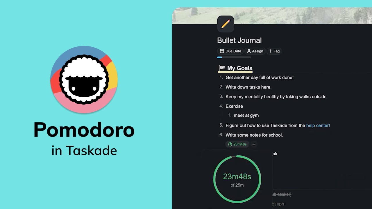 The Pomodoro Technique Timer: how to use it in Taskade