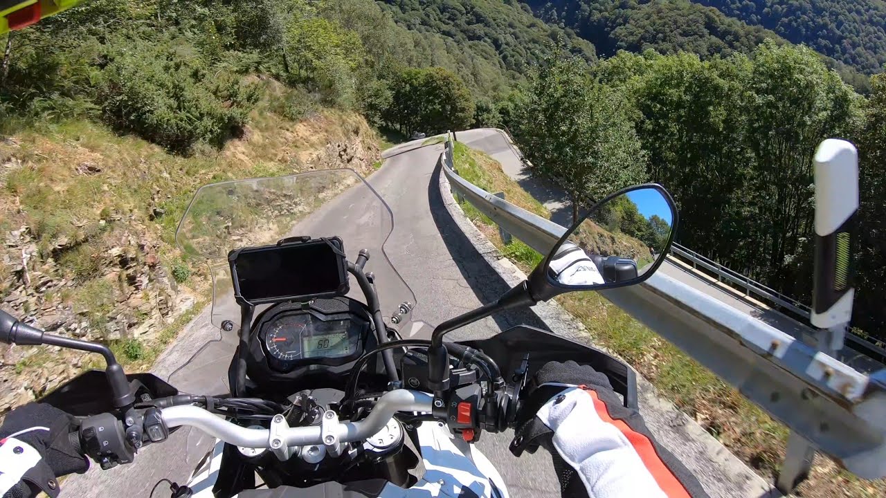 La Strada d'Indeman, Gambarogno (Svizzera) - Benelli TRK 502 - Arrow sound - 4K --- 11/09/2019 ---