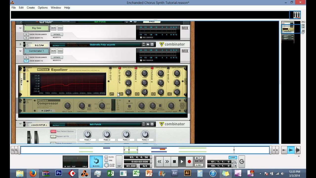 Enchanted Chorus Synth Tutorial - Propellerhead Reason 6