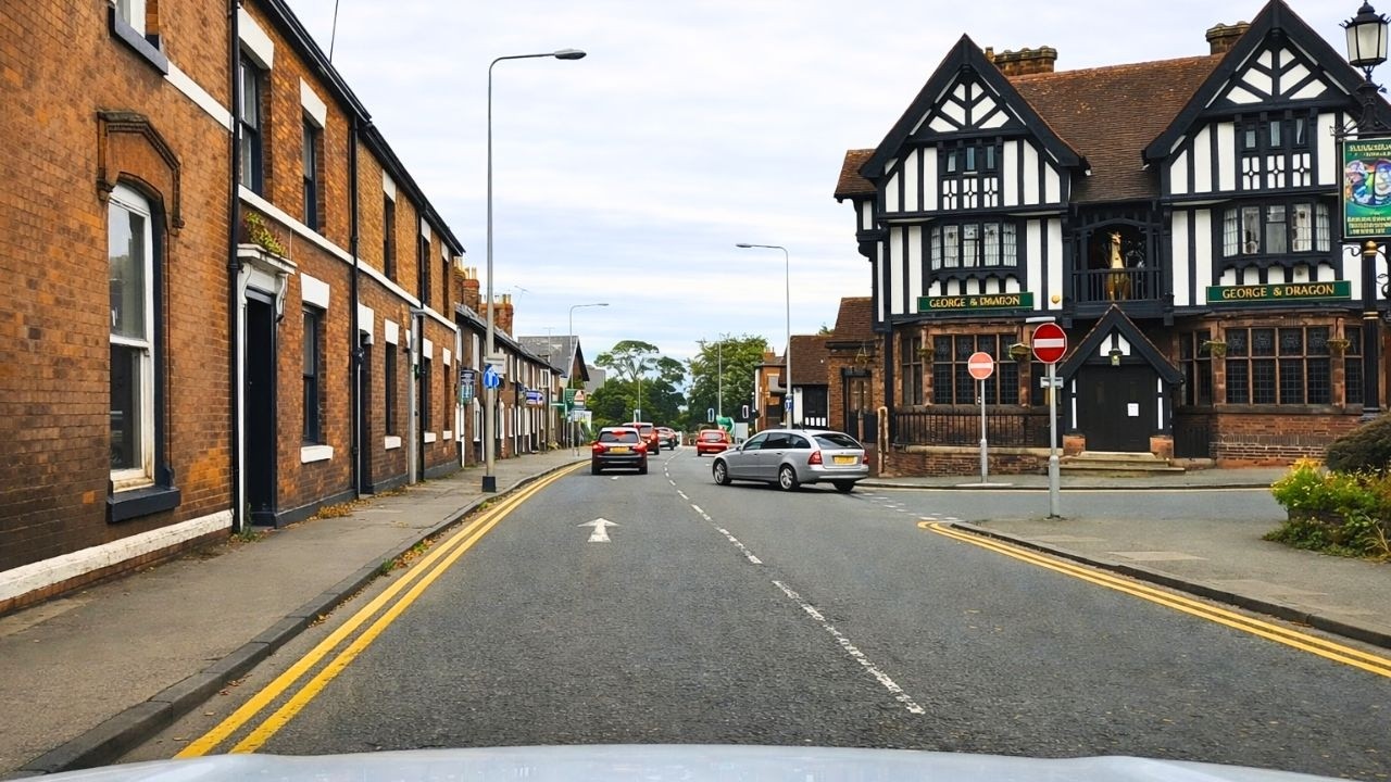 Driving Through Welsh Countryside | Chester to Rhyl Coastal Route