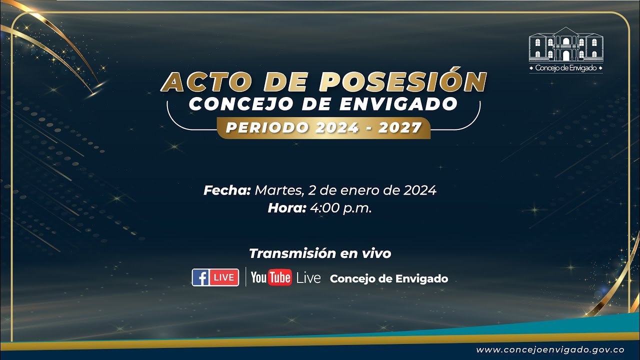 En vivo, Posesión Concejo de Envigado período 2024 - 2027