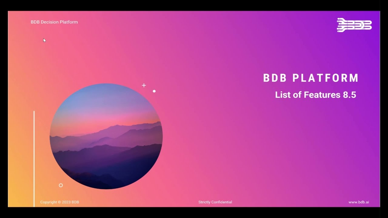 BDB 8.5 - Platform Features