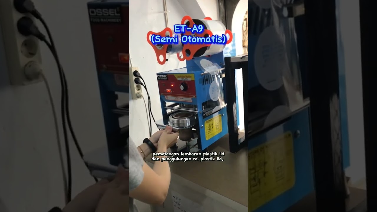 Perbedaan mesin cup sealer manual dengan semi automatic. kira-kira kalian pilih yg mana nih?
