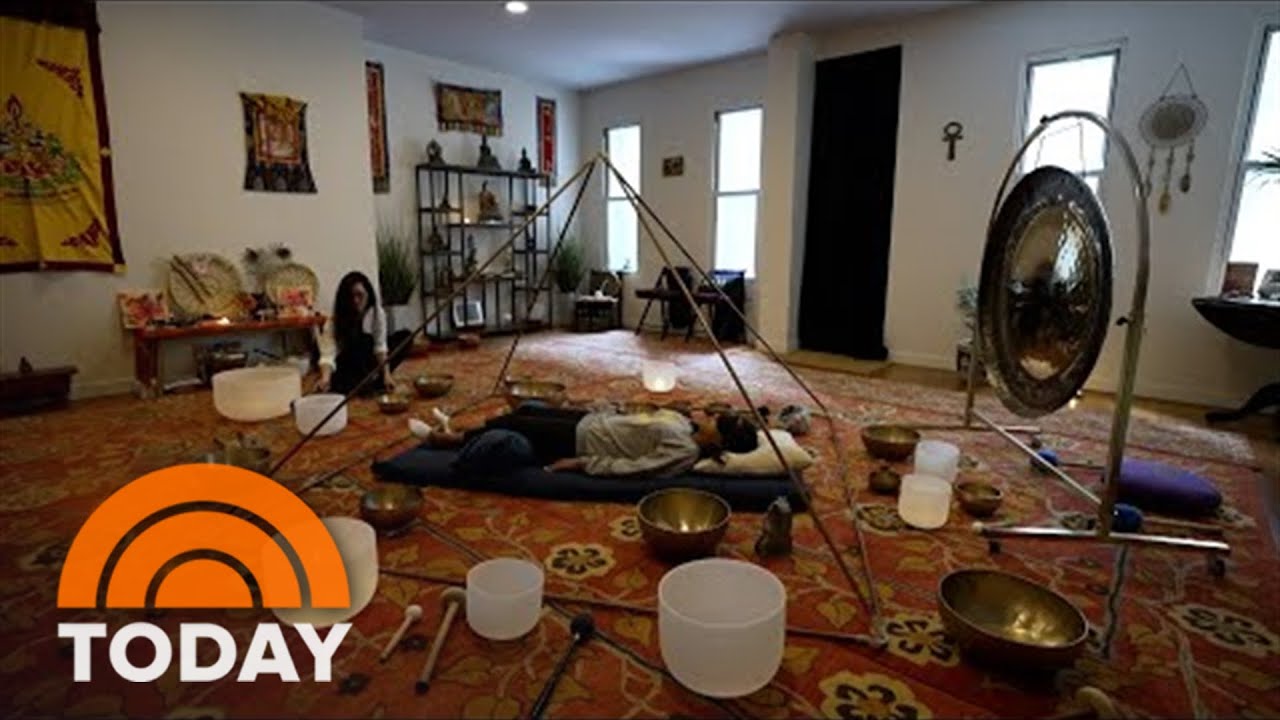 Sheinelle Jones Tries A Soothing Sound Bath | Wellness TODAY