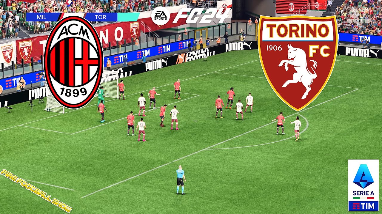 EA Sports FC 24 | Milan vs Torino | Serie A 2024/25 (1° Giornata)