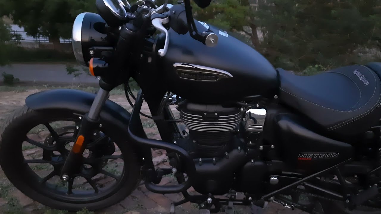 DARK PHOENIX RARE METEOR 350 STELLAR MATTE  BLACK CUSTOMIZED ROYAL ENFIELD NEW VIDEO