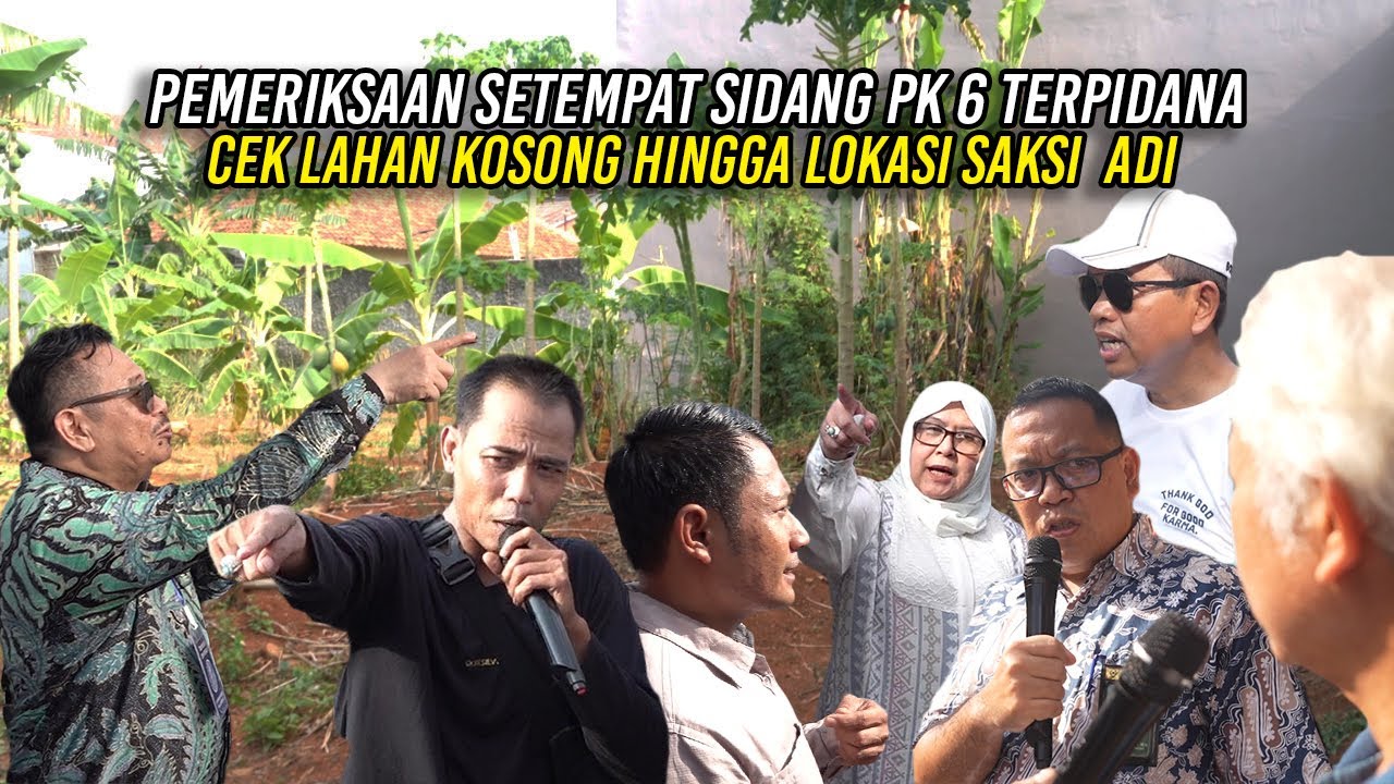 SIDANG PK 6 TERP1DANA PEMERIKSAAN SETEMPAT| CEK LAHAN KOSONG - WARUNG MADURA HINGGA LOKASI SAKSI ADI