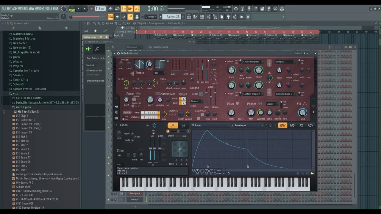 Watch SpheraQ arranging a Deep house project on Fl STUDIO