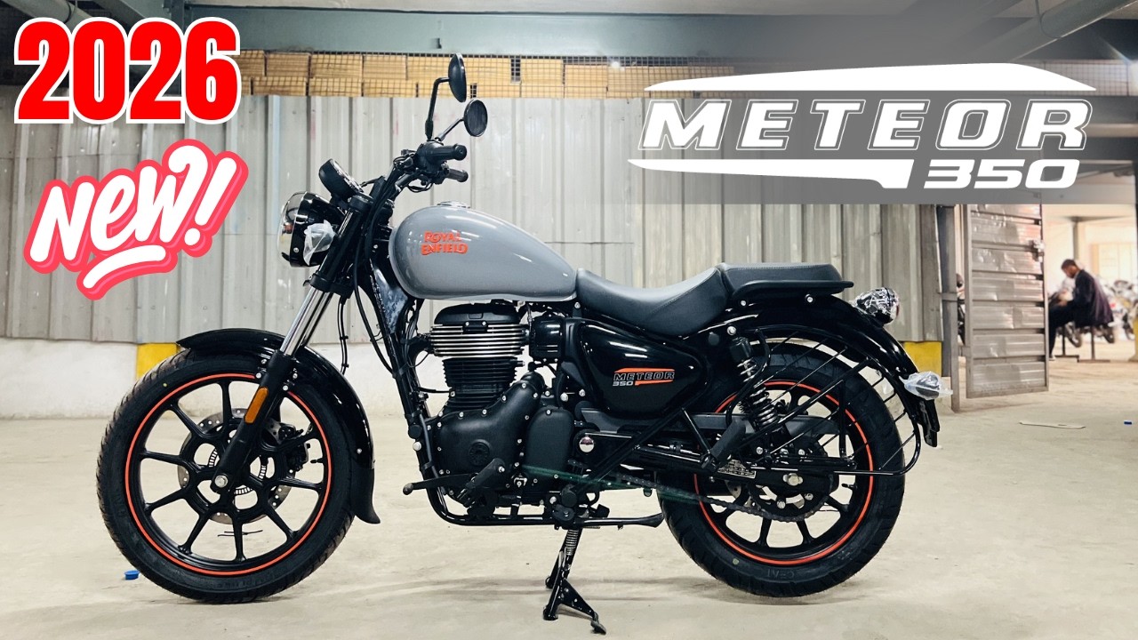 2026 Royal Enfield Meteor 350 Fireball Grey Color Detailed Review