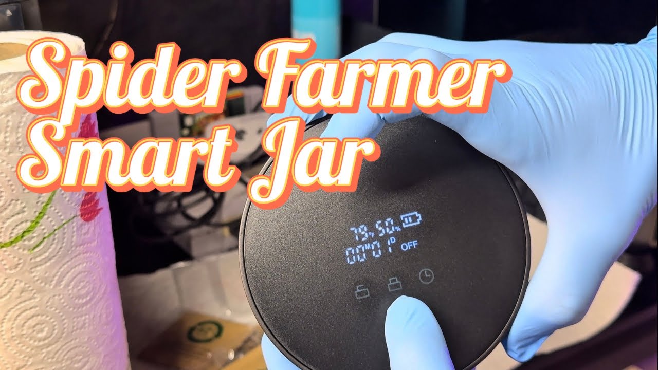 Новая банка Spider Farmer Auto-Cure Smart Jar, портативный вакуумный контейнер объемом 2 л #spide...