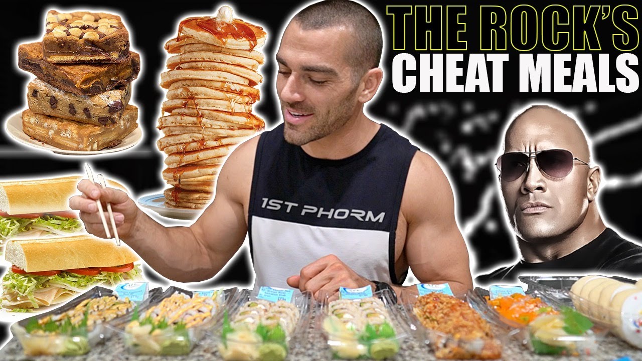 The ROCK'S Legendary Cheat Meals In One Day | Cheat Day lol* 🤪
