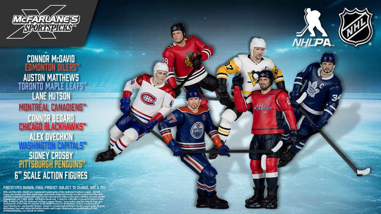 Новые шарнирные фигурки McFarlane's SportsPicks&trade; NHL&trade; масштабом 6 дюймов (комплект) | Подборка фи...