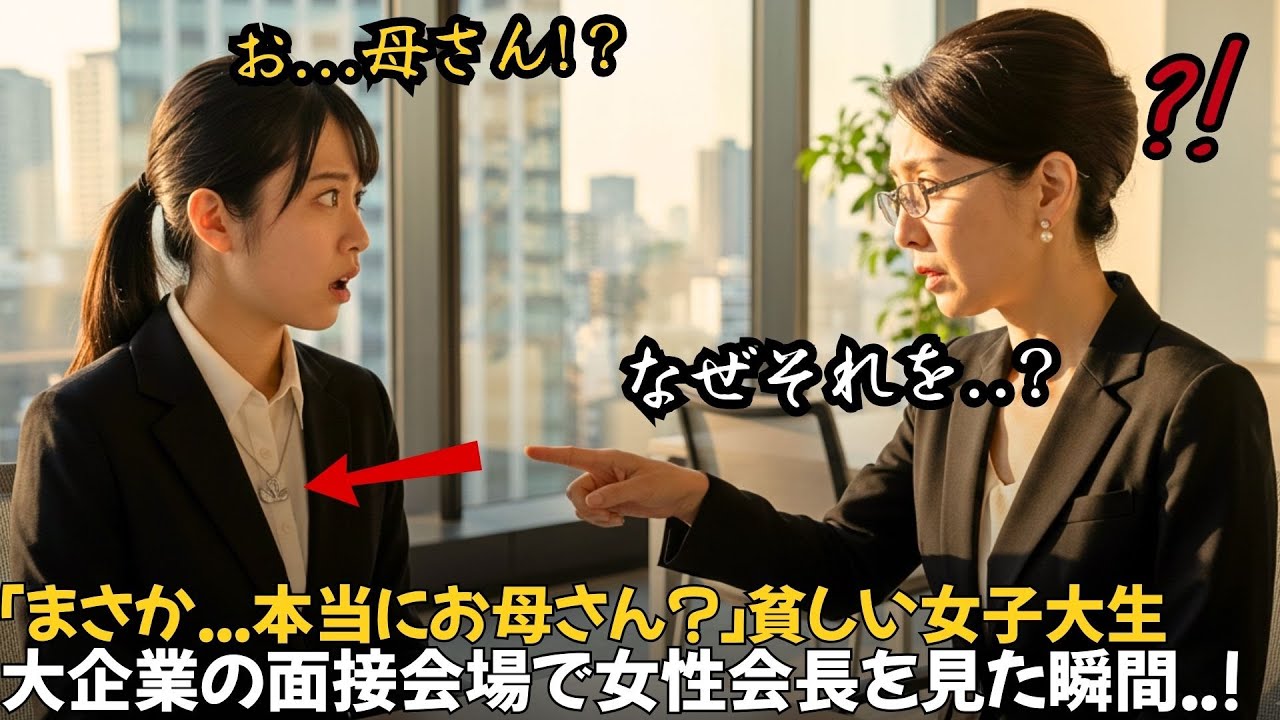大企業へ面接に行った女子大生、女性会長の顔を見て「まさか…本当にお母さん？」｜人生の教訓｜オーディオブック