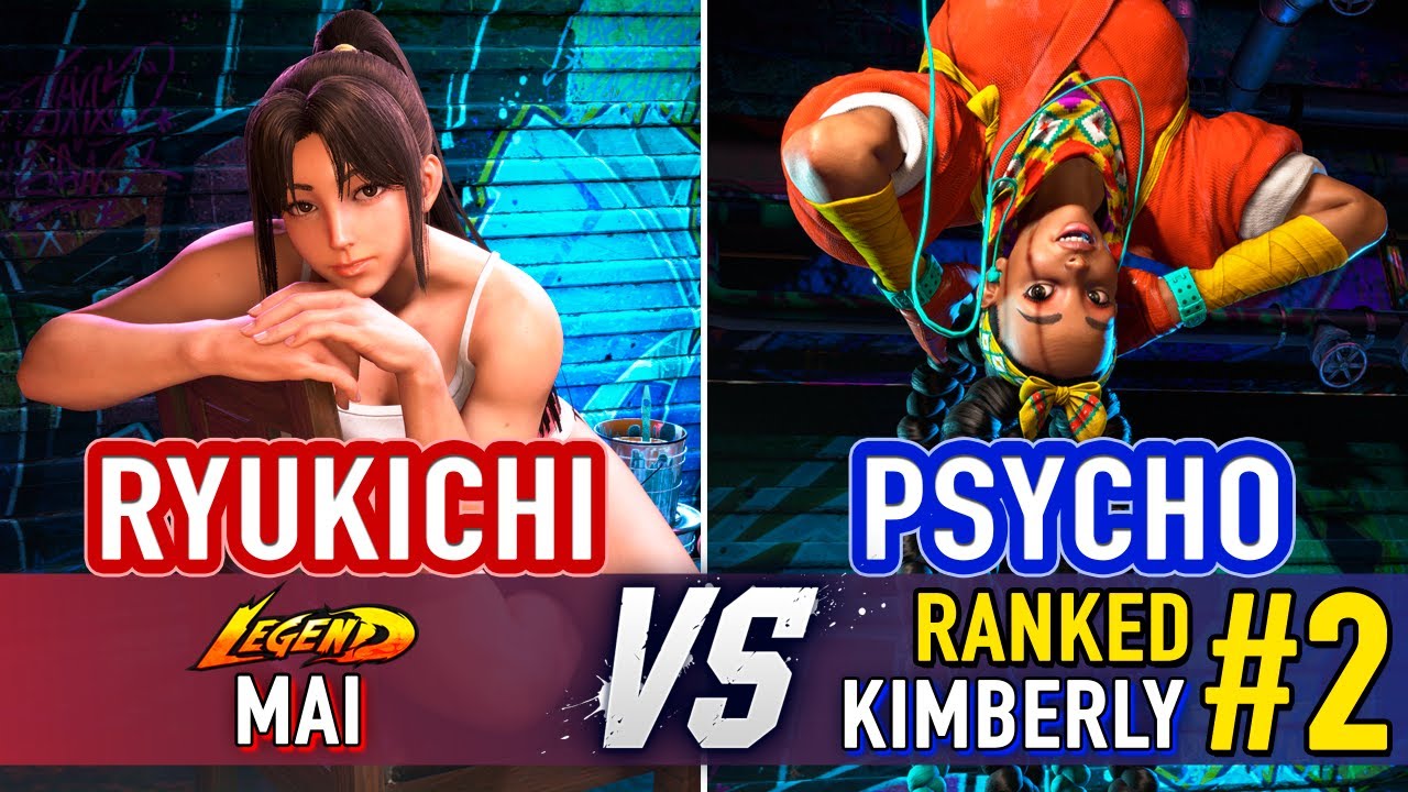 SF6 🤜 Ryukichi (Mai) vs Psycho (#2 Ranked Kimberly) 🤛 Street Fighter 6 High Level Gameplay