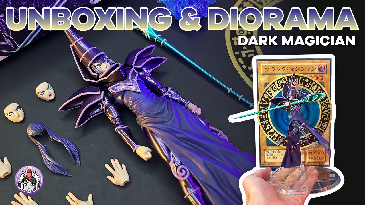 3D CARD SUMMON Diorama for Dark Magician S.H. MonsterArts  | Speed Unboxing | ASMR | Yu-Gi-Oh!