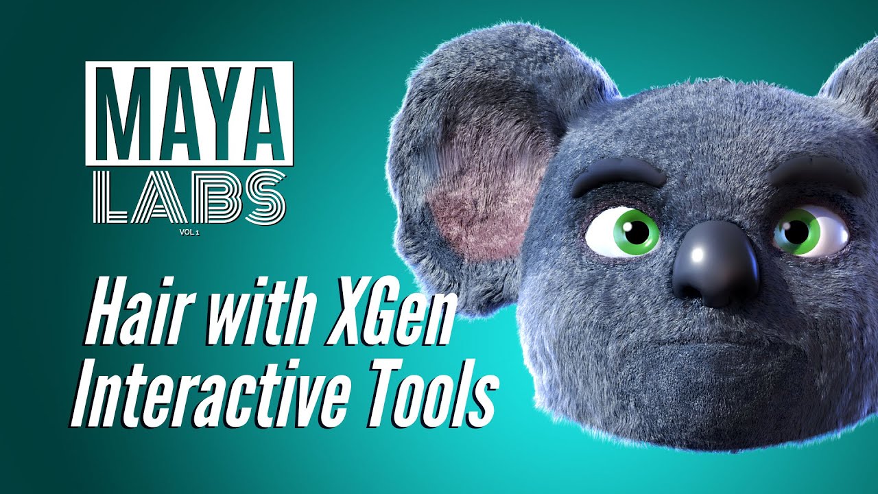 Hair with XGen interactive grooming tools - Maya Labs Ep.01