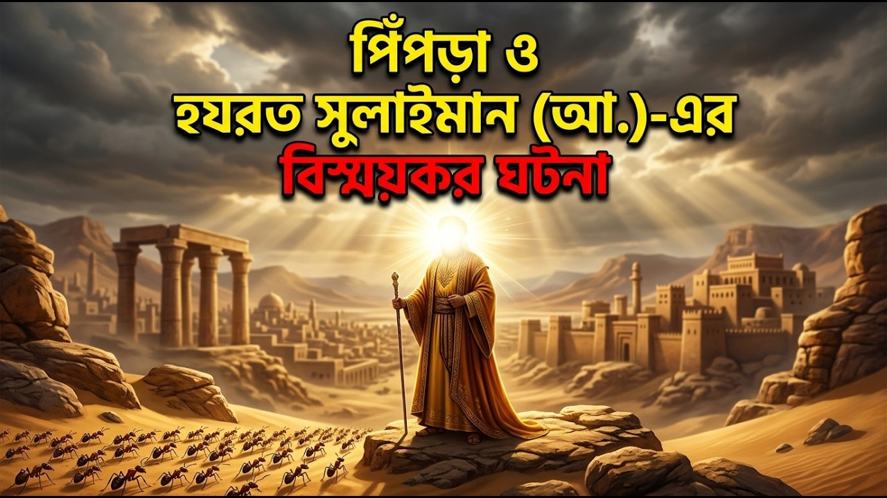 হযরত সুলাইমান (আ.) পিঁপড়ার কথা শুনে সেনাবাহিনী থামালেন কেন? | Quranic Story