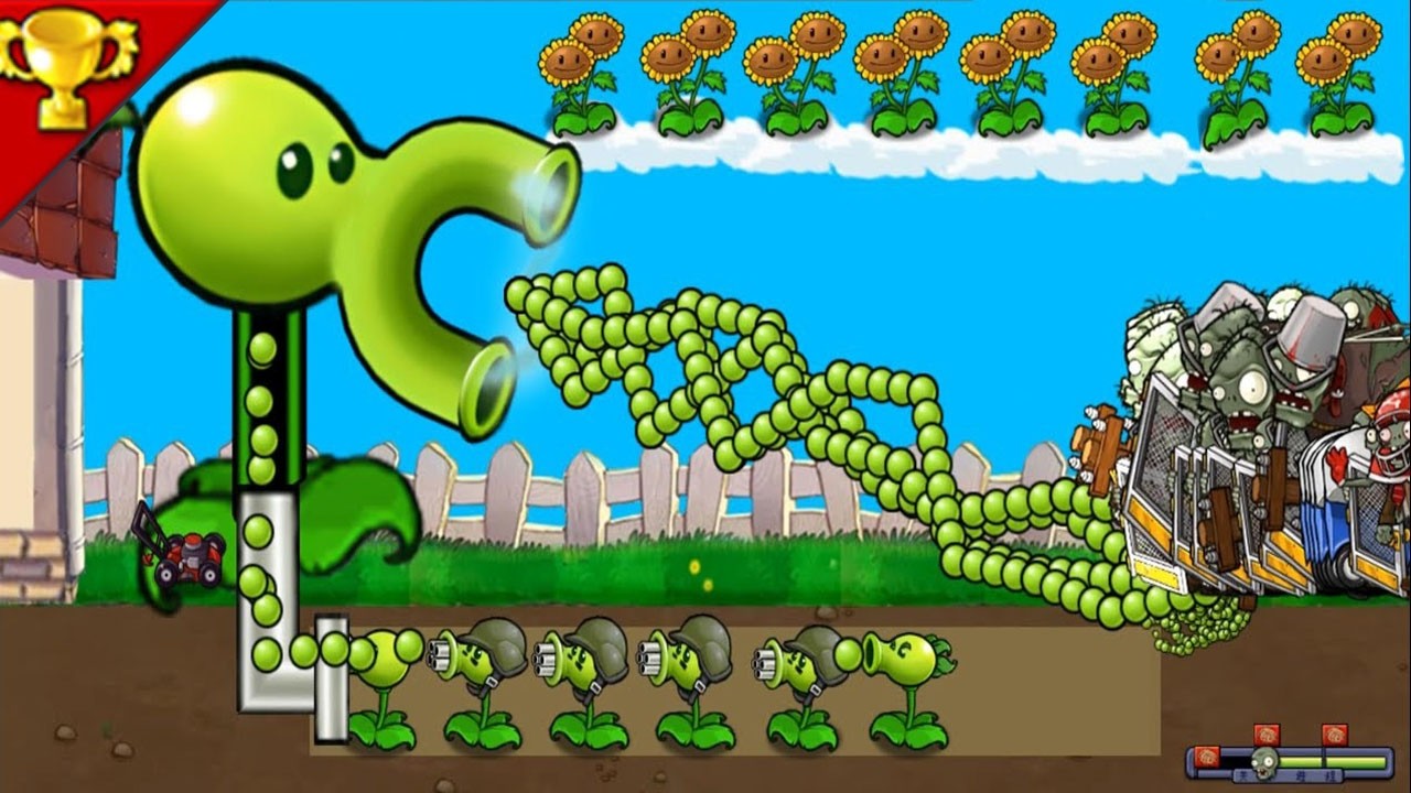 Strongest Fusion Big Plant But SplitPea Mutan Plants Vs. Zombies