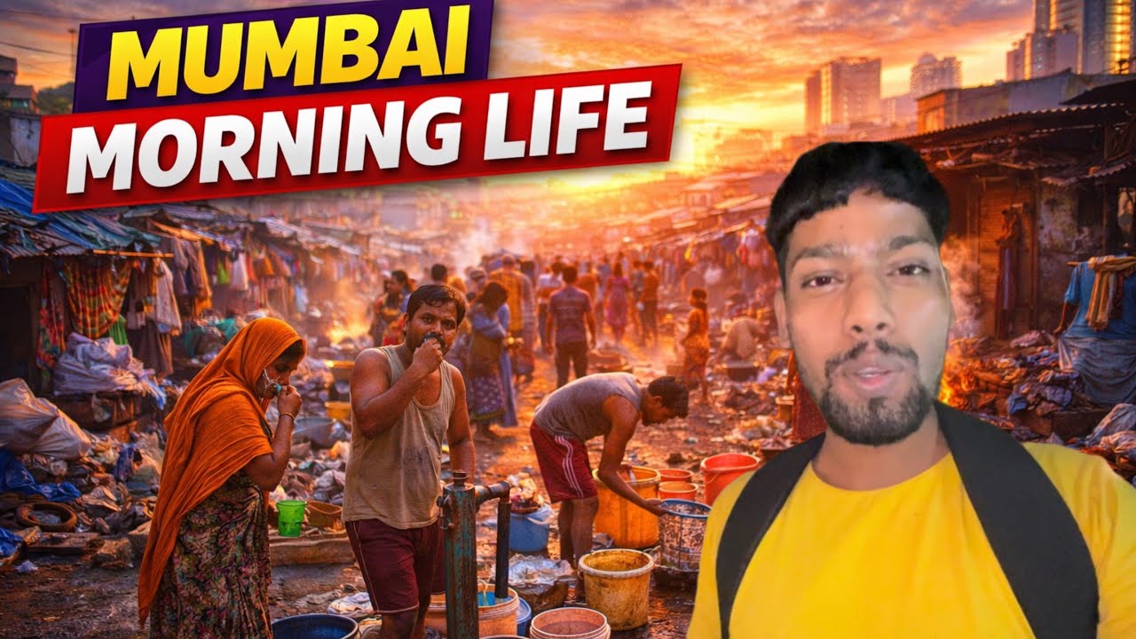 Morning Struggles of People Living in Mumbai Slums | Mumbai Morning struggle life 